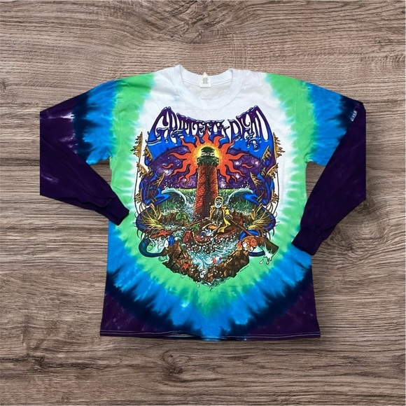 Grateful Dead Tour Shirt Long Sleeve Watchtower Men’s Size Medium - Picture 1 of 8
